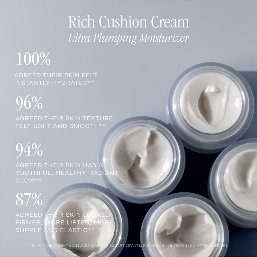 Summer Fridays  Rich Cushion Cream Ultra Plumping Moisturizer 10 ml - Picture 3 of 6
